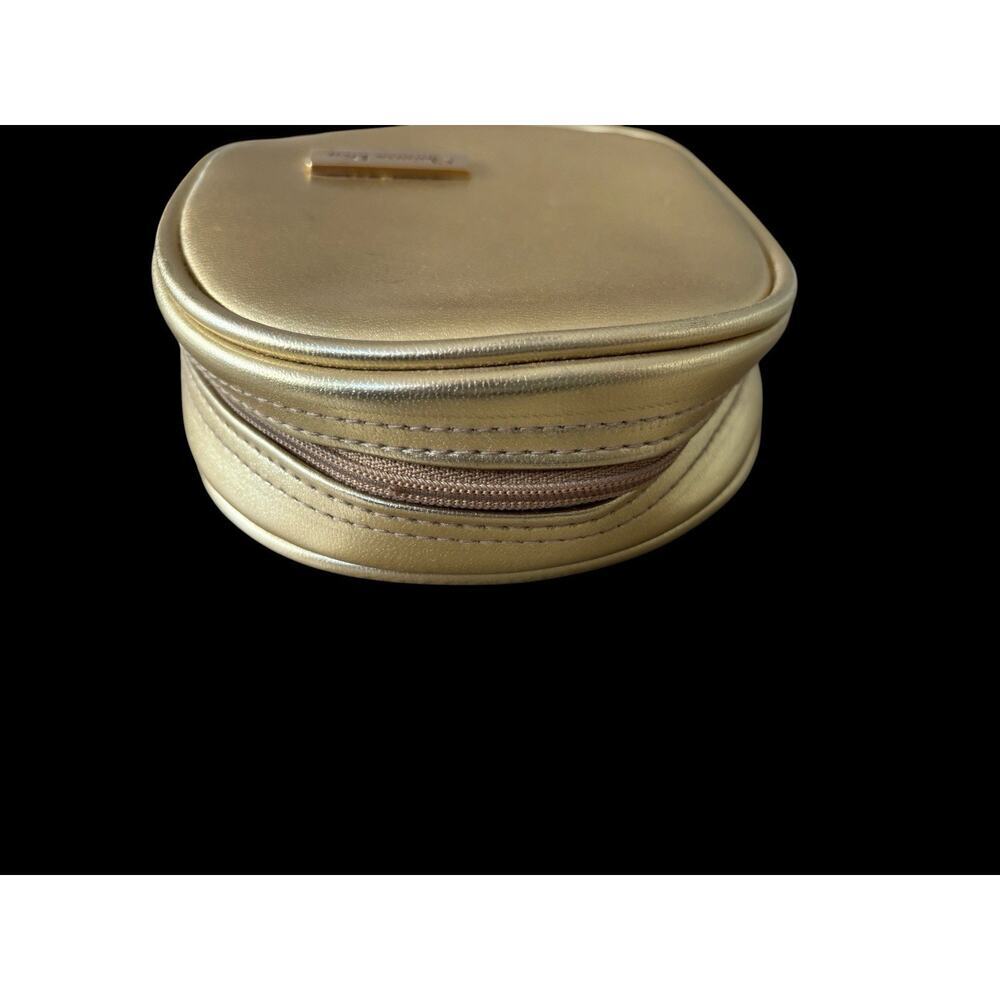 Dior Golden Mini Makeup Bag Zipper Cosmetic Case Travel 4” - Picture 5 of 7